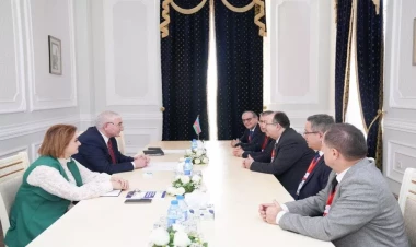 MSK sədri Ahmet Yenerin rəhbərlik etdiyi nümayəndə heyəti ilə görüşüb