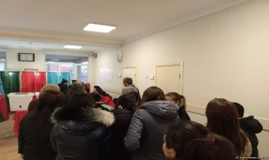 Sabunçu rayonunda seçicilər Prezident seçkilərində fəal şəkildə səs verirlər - FOTOlar
