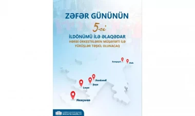 Zəfər Günü münasibətilə yürüşlər keçiriləcək