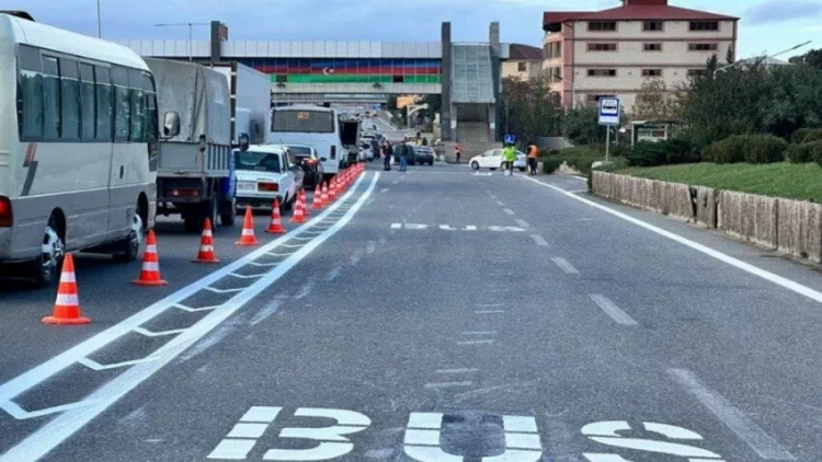 Bu yolda avtobusların sürəti artdı