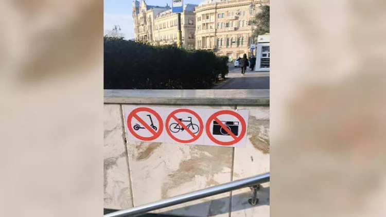 Vətəndaşlar etiraz etdi, bu nişanlar söküldü - FOTO