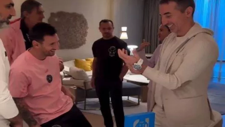 Messidən azərbaycanlı iş adamına ad günü hədiyyəsi - VİDEO