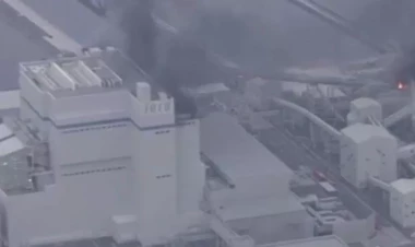 Yaponiyada istilik elektrik stansiyasında partlayış olub - VİDEO