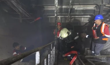 Metroda şərti yanğın söndürüldü - VİDEO