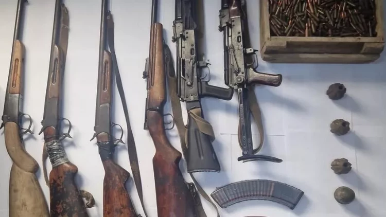 Tərtərdə silah-sursat aşkarlandı