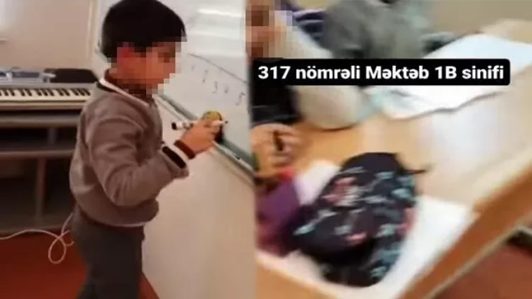 Müəllim 1-ci sinif şagirdlərini təhqir etdi, töhmət aldı - VİDEO