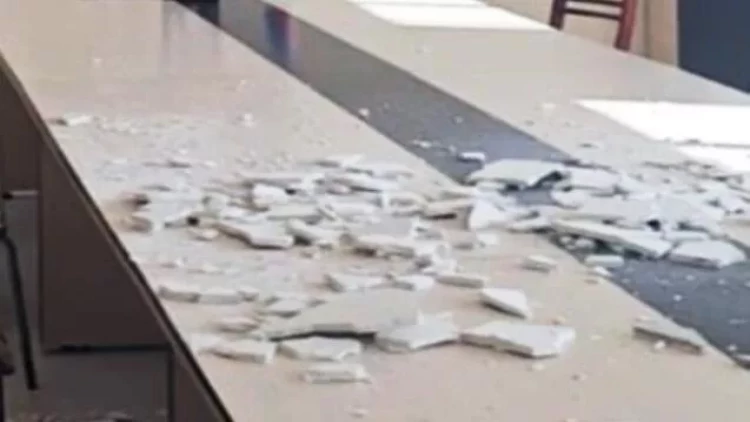 Məktəbdə tavanın çökməsi ilə bağlı xəbərə rəsmi reaksiya