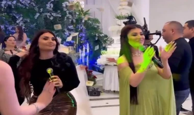 Şəbnəmlə Nəfəsi toyda pul yağışına tutdular – VİDEO