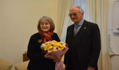 Polad Bülbüloğlu Kanadanın Rusiyadakı yeni səfiri ilə görüşüb - FOTO