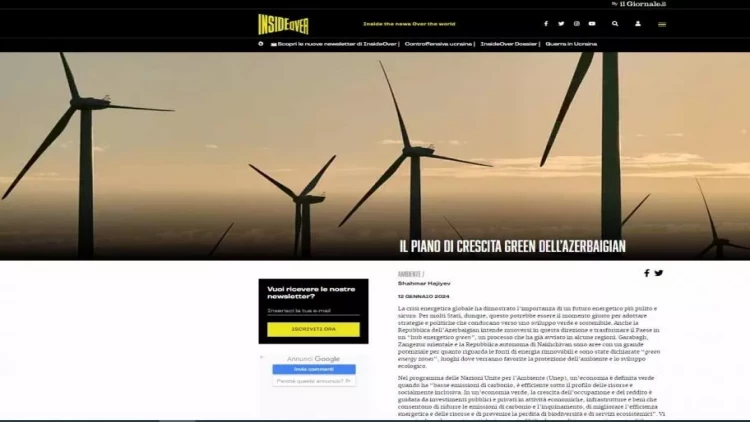 İtaliya saytları Azərbaycanın COP29-a ev sahibliyi etməsindən yazdı - FOTO