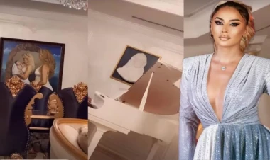 Roza Zərgərli dəbdəbəli evini nümayiş etdirdi - VİDEO