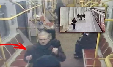 Metroda qorxulu anlar: Silahlı şəxs sərnişinlərə hücum etdi - VİDEO