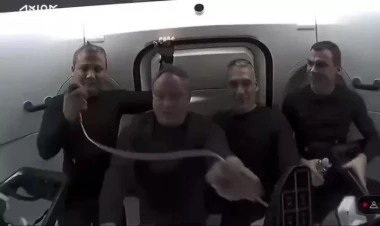 Türk kosmonavt kosmosda: İlk sözləri gündəm oldu - VİDEO