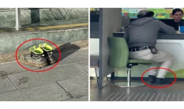 Bankda çəkilən bu görüntülər müzakirə yaratdı - FOTO