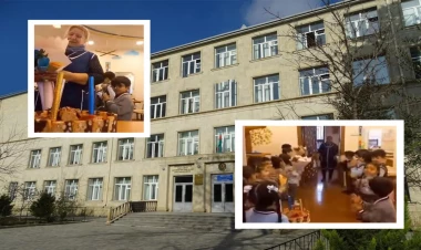 Bakı məktəbində təmizlik işçisinə edilən sürprizin görüntüsü rekord vurur - VİDEO