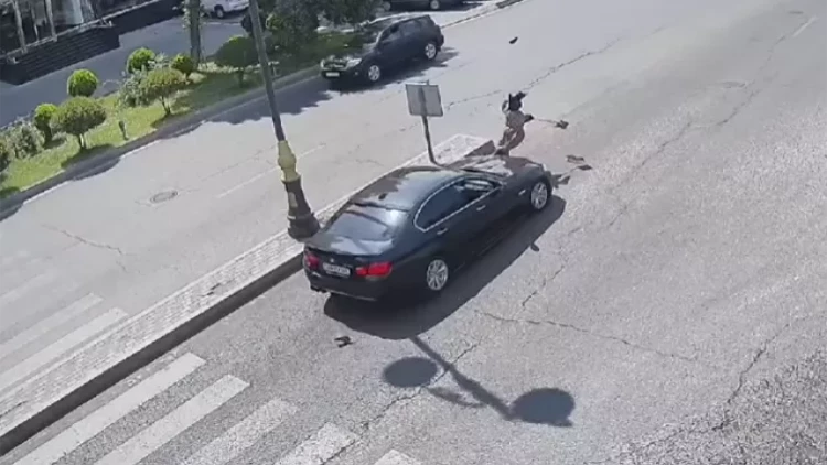 Yasamaldakı qəzanın VİDEOsu müzakirə yaratdı - Sürücü affekt vəziyyətinə düşdü