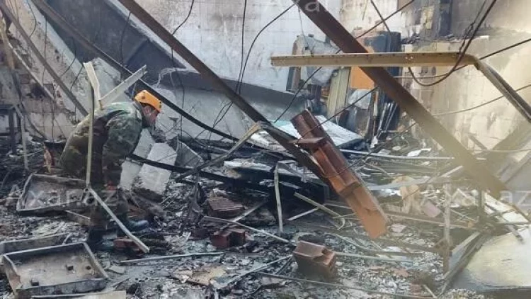 Partlayış baş verən ərazidən - Yeni görüntülər