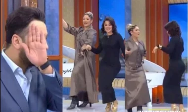 Qumralla Nərmin studiada elə rəqs etdilər ki... - aparıcı üzünü tutdu - VİDEO