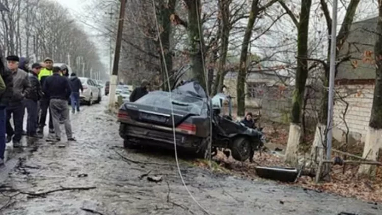 İş adamının öldüyü dəhşətli qəzanın görüntüləri - VİDEO - FOTO