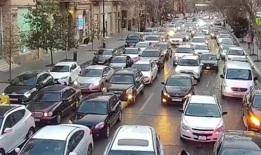 Bakıda 14 istiqamətdə tıxac yaranıb - SİYAHI - FOTOlar