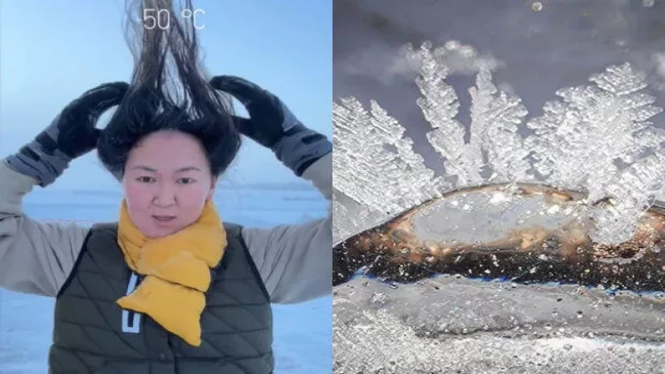 Planetdə ən soyuq yaşayış məntəqəsindən maraqlı kadrlar yayıldı - FOTOlar