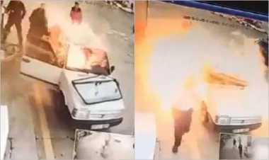 Yanacaqdoldurma məntəqəsində partlayış: yaralanan var -  VİDEO