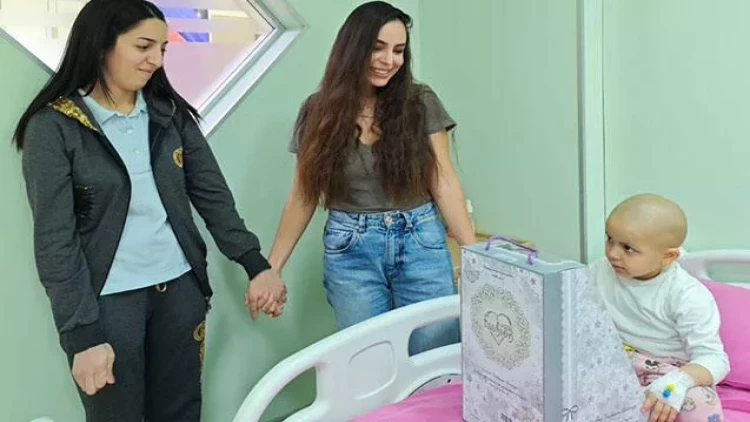 Leyla Əliyeva Uşaq Onkologiya Klinikasında olub - FOTO