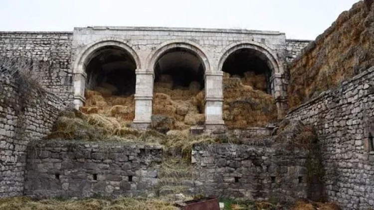 Donuz tövləsinə çevrilən Şah Abbas məscidi...