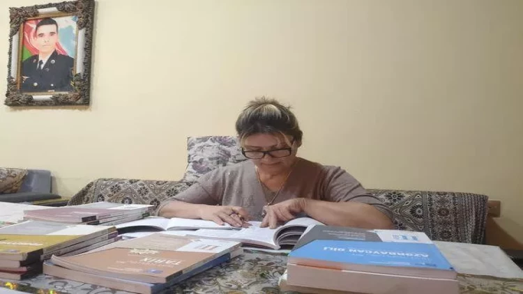 Şəhid anası: “Arzum var ki, Qarabağ Universitetində magistraturanı oxuyum” - FOTO