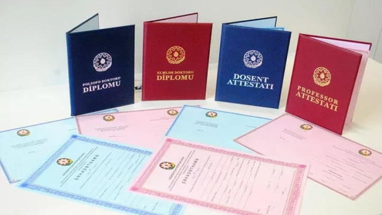 Dosent elmi dərəcəsi alanların sayı açıqlandı