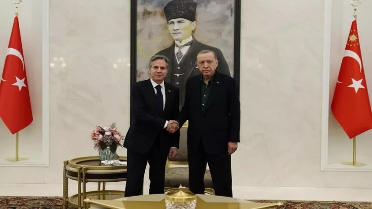 Ərdoğan Antoni Blinkeni qəbul edib - YENİLƏNİB - FOTO