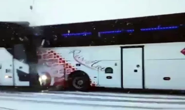 Zəncirvari qəzanın DƏHŞƏTLİ görüntüləri yayıldı - ÖLƏNLƏR VAR - ANBAAN VİDEO