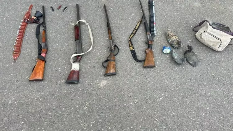 Sabirabadda qanunsuz ov etmək istəyən şəxslər saxlanılıb