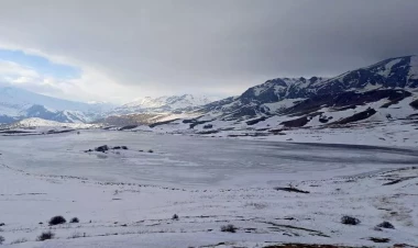 Batabatın donmuş gölləri və qış mənzərəsi - FOTOREPORTAJ