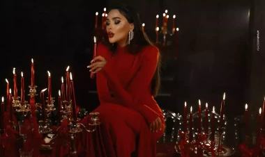 Həmidədən qırmızılı Milad FOTOları