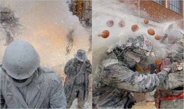 Yumurta və unla “çevriliş” elədilər, yeni “qanunlar” çıxardılar: maraqlı görüntülər - FOTOlar