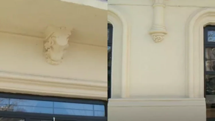 Bakıda tarixi binanı rəngləyən şəxs görün kim imiş - VİDEO