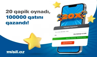 “ePoz-Qazan” oyunu 20X-də 20 qəpiyə 20 min manat uduldu