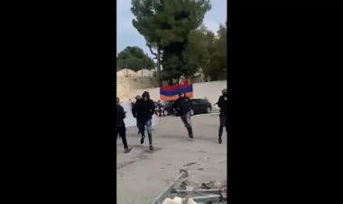 Ermənilərlə yəhudilər arasında toqquşma - saxlanılanlar var - VİDEO
