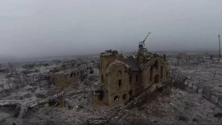 Rusiya Marinka şəhərinin görüntülərini paylaşdı – VİDEO