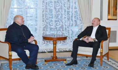 İlham Əliyev Aleksandr Lukaşenko ilə görüşüb - VİDEO - FOTO
