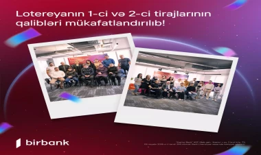 Birbank-ın “10 001 hədiyyə” lotereyasının qaliblərinə hədiyyələr təqdim edildi