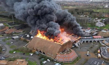 Fransada idman kompleksində güclü yanğın, yaralılar var - VİDEO - FOTOLAR