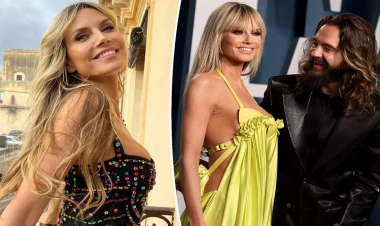 50 yaşlı model əri ilə öpüşərkən görüntüləndi - FOTOlar