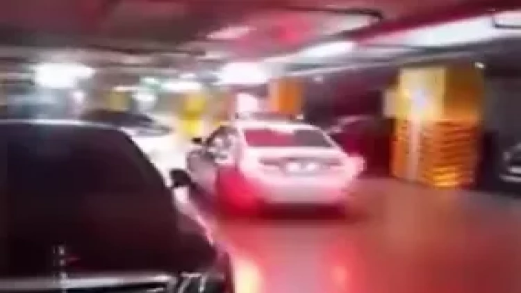 Polisin əmrinə tabe olmadı, parkinqdə belə saxlanıldı - VİDEO