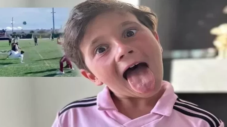 Messinin oğlundan inanılmaz qol - VİDEO