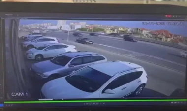 Sumqayıt yolunda baş verən dəhşətli qəzanın görüntüləri - VİDEO