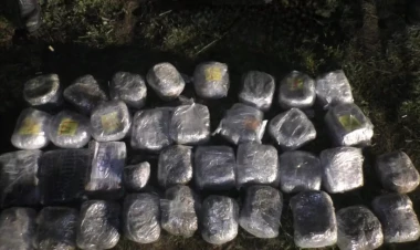 Dərədə 18 kiloqram narkotik gizlədibmiş - FOTO