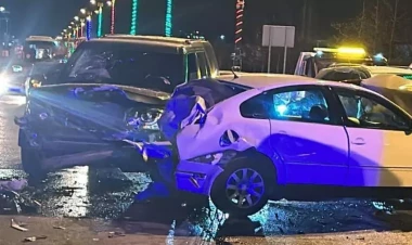 Sumqayıtda zəncirvari qəza baş verib, xəsarət alanlar var