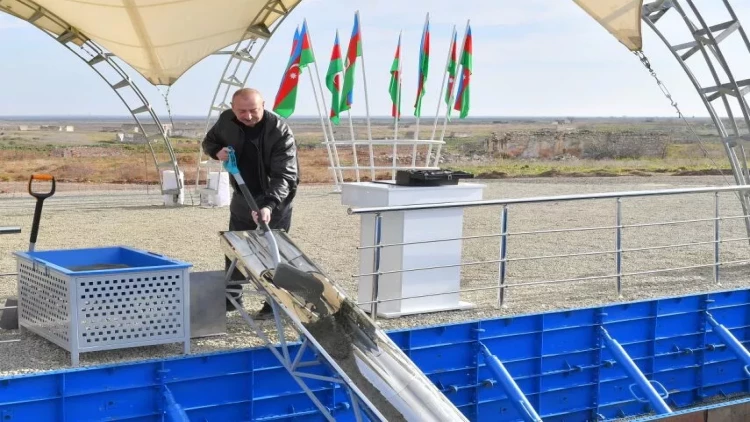 Ağdamın Salahlı Kəngərli kəndinin təməli qoyulub - VİDEO - FOTO